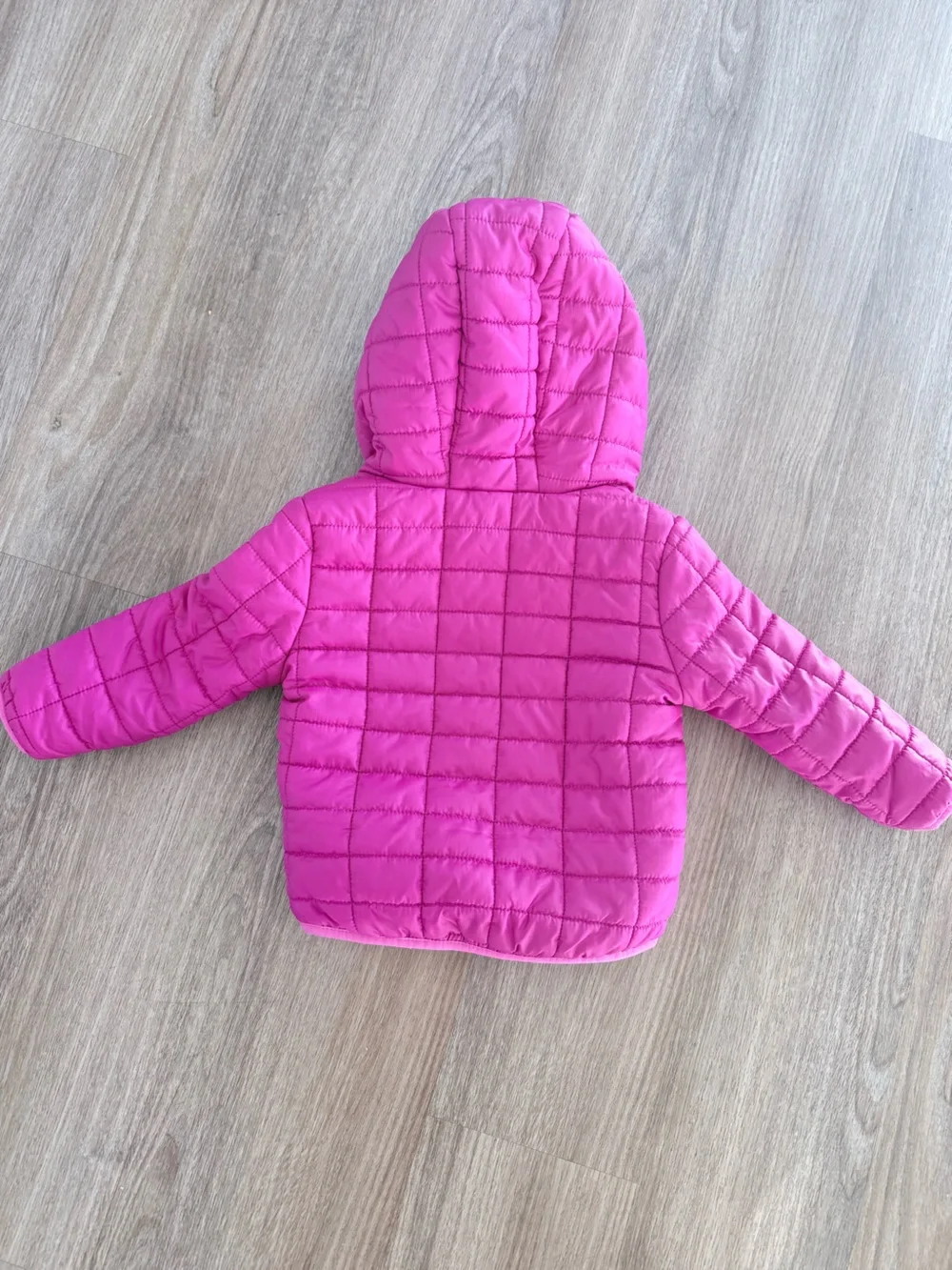 Cat & Jack Hot Pink Quilted Jacket with Hood